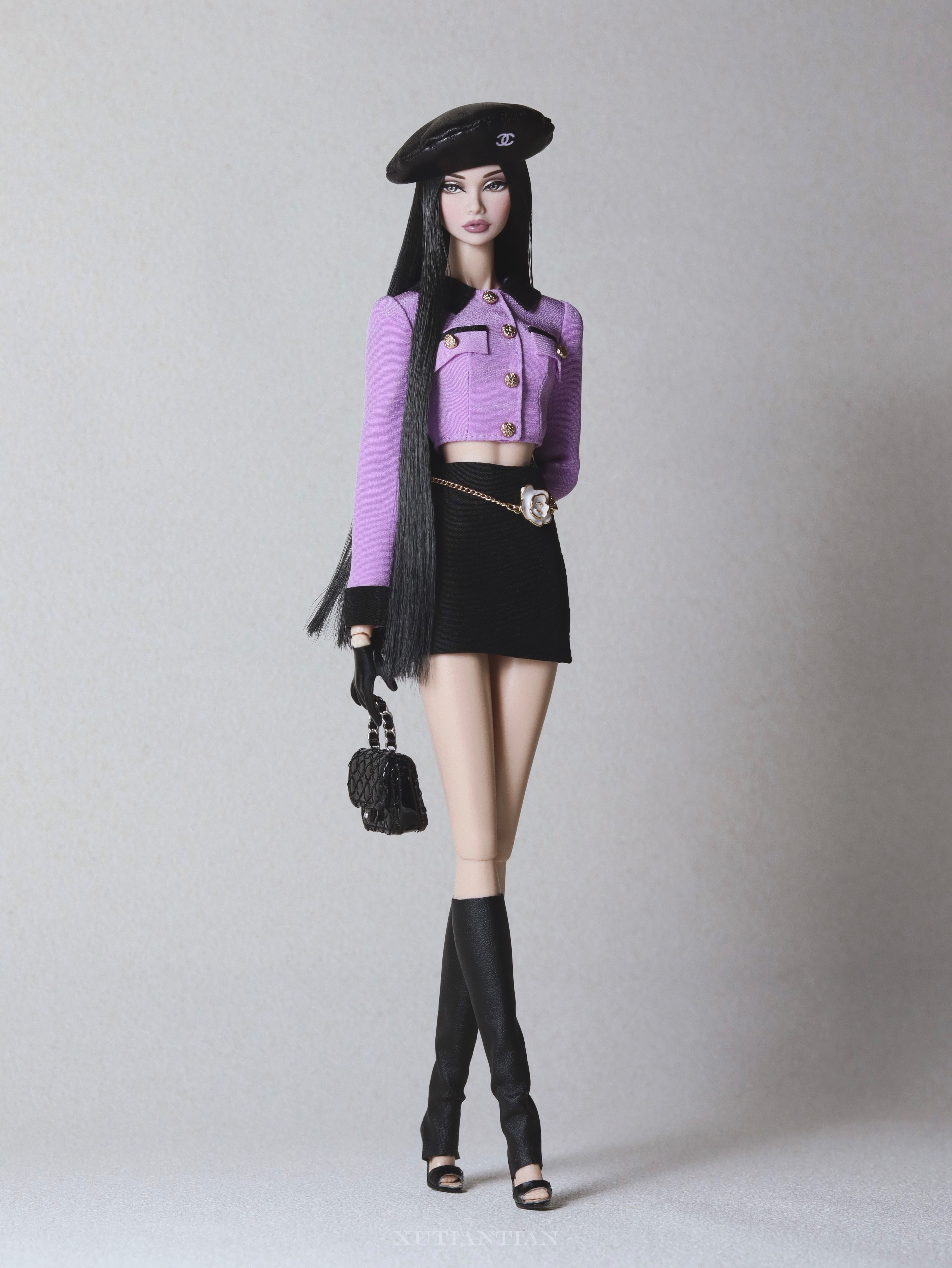 Contrast Trim Cropped Jacket for Fashion Royalty, Nu Face, Poppy Parker