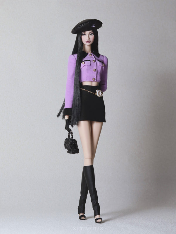 Contrast Trim Cropped Jacket for Fashion Royalty, Nu Face, Poppy Parker