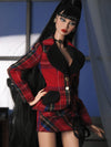 Red Plaid Tailored Skirt Set for Fashion Royalty, Nu Face, Poppy Parker