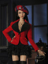 Red Plaid Beret for Fashion Royalty, Nu Face, Poppy Parker