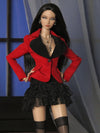 Red Tailored Short Jacket for Fashion Royalty, Nu Face, Poppy Parker