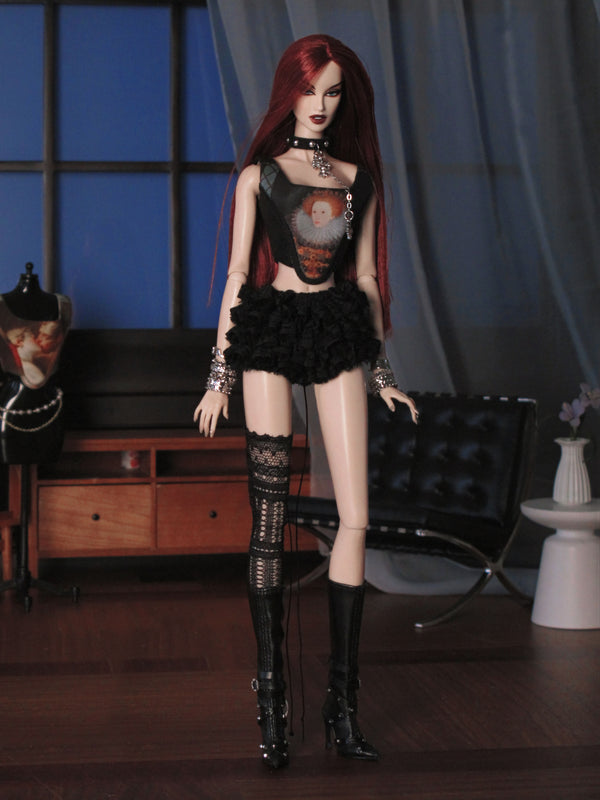 Layered Lace Ruffle Shorts for Fashion Royalty, Nu Face, Poppy Parker