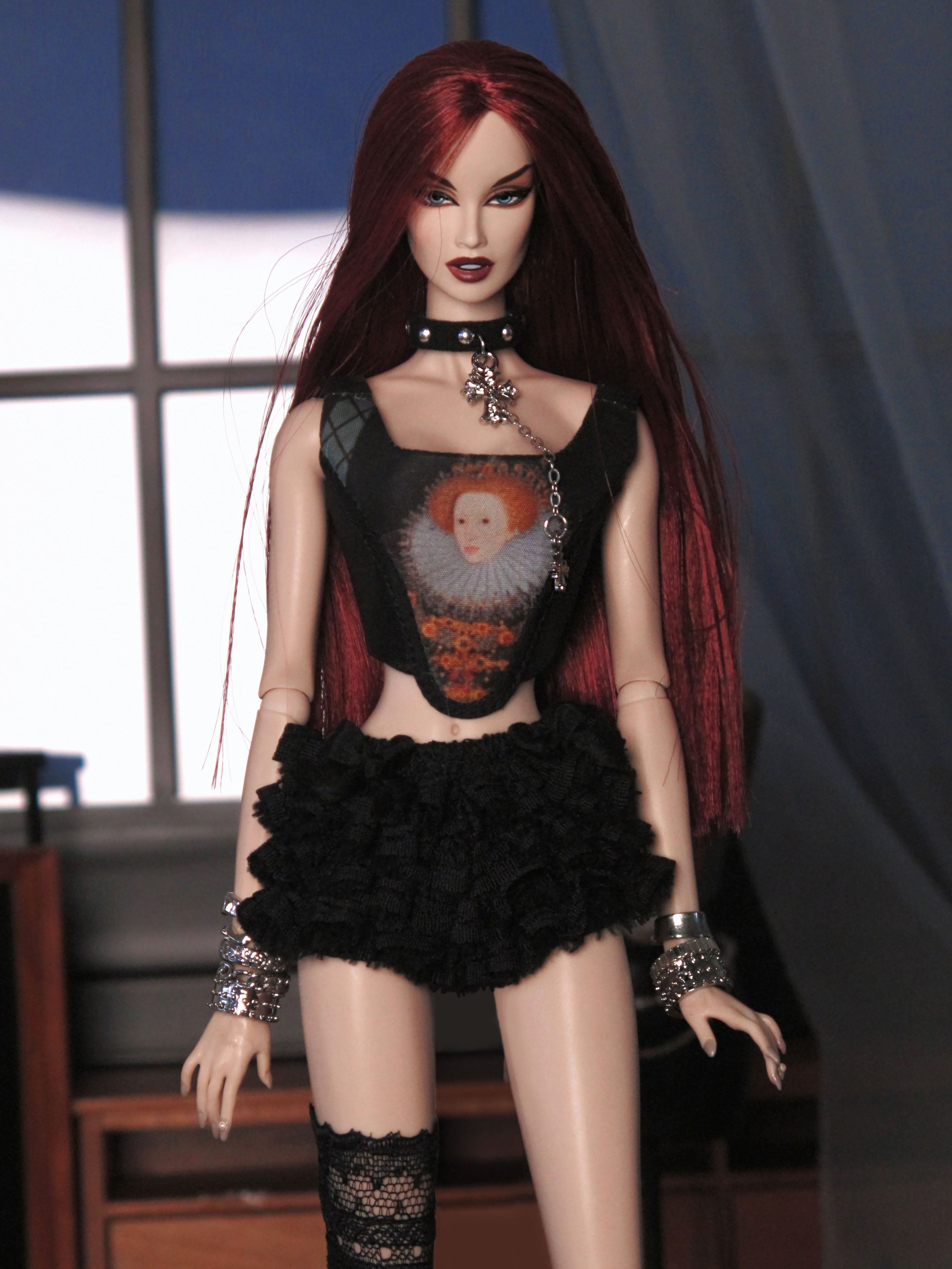 Layered Lace Ruffle Shorts for Fashion Royalty, Nu Face, Poppy Parker