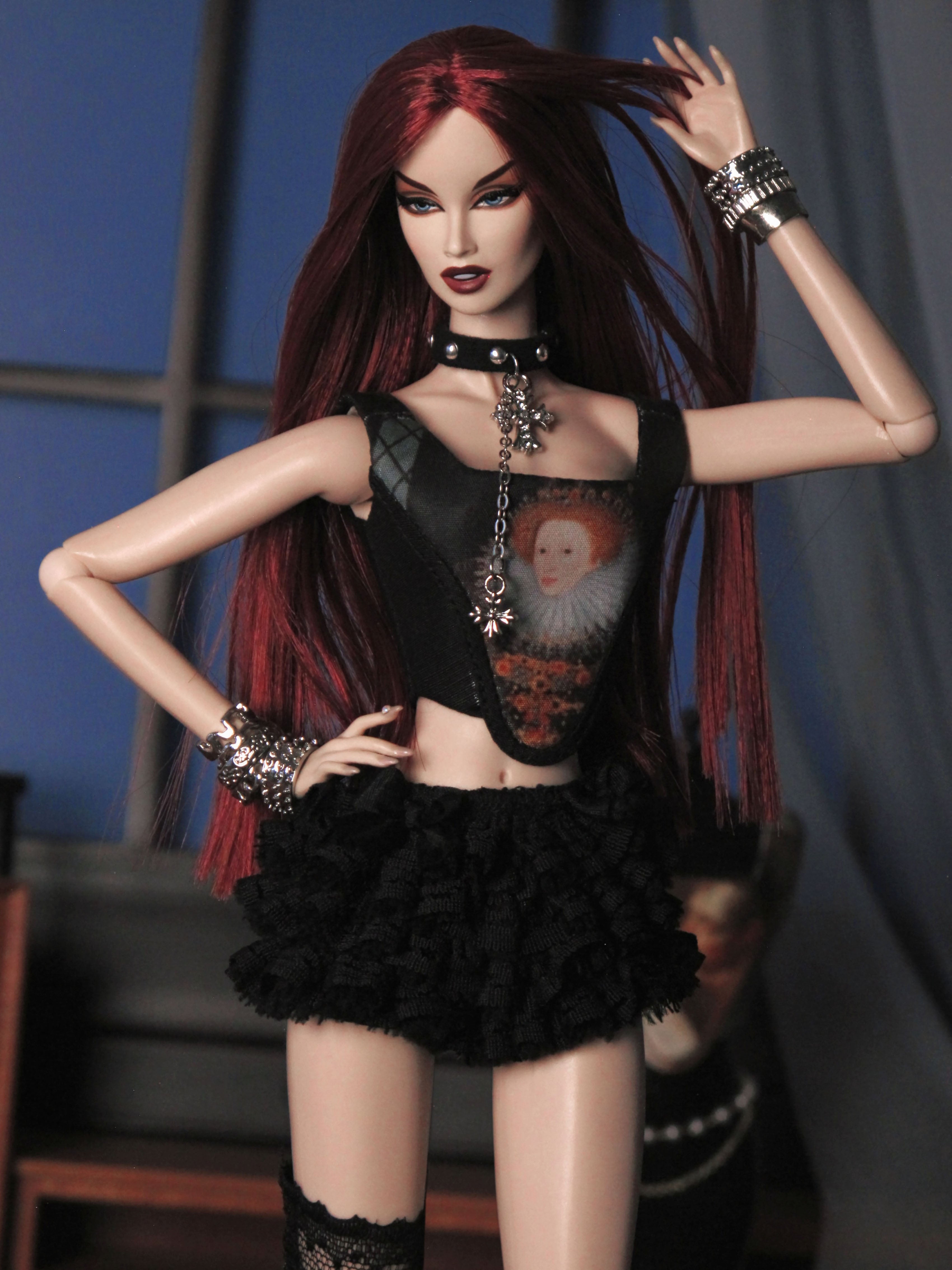 Layered Lace Ruffle Shorts for Fashion Royalty, Nu Face, Poppy Parker