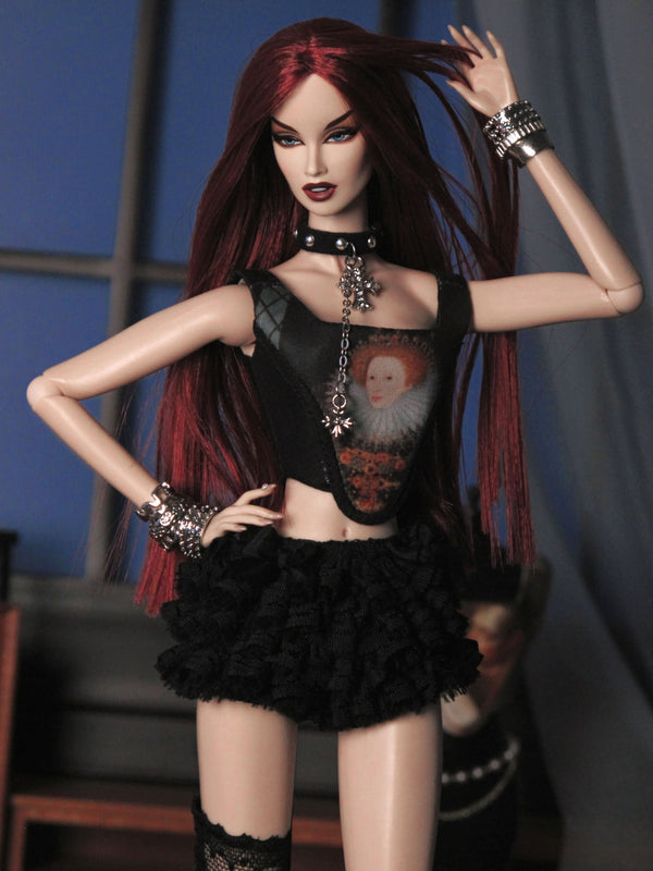 Layered Lace Ruffle Shorts for Fashion Royalty, Nu Face, Poppy Parker