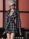 Plaid Statement Collar Jacket and Skirt Set for Fashion Royalty, Nu Face, Poppy Parker