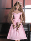 Draped Cowl Neck Midi Dress for Fashion Royalty, Nu Face, Poppy Parker