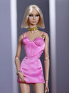 Satin Corset Mini Dress for Fashion Royalty, Nu Face, Poppy Parker