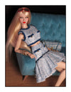 Blue Tweed Crop Top and Flared Skirt Set for Fashion Royalty, Nu Face, Poppy Parker