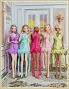 Ruffle Rosette Mini Dress