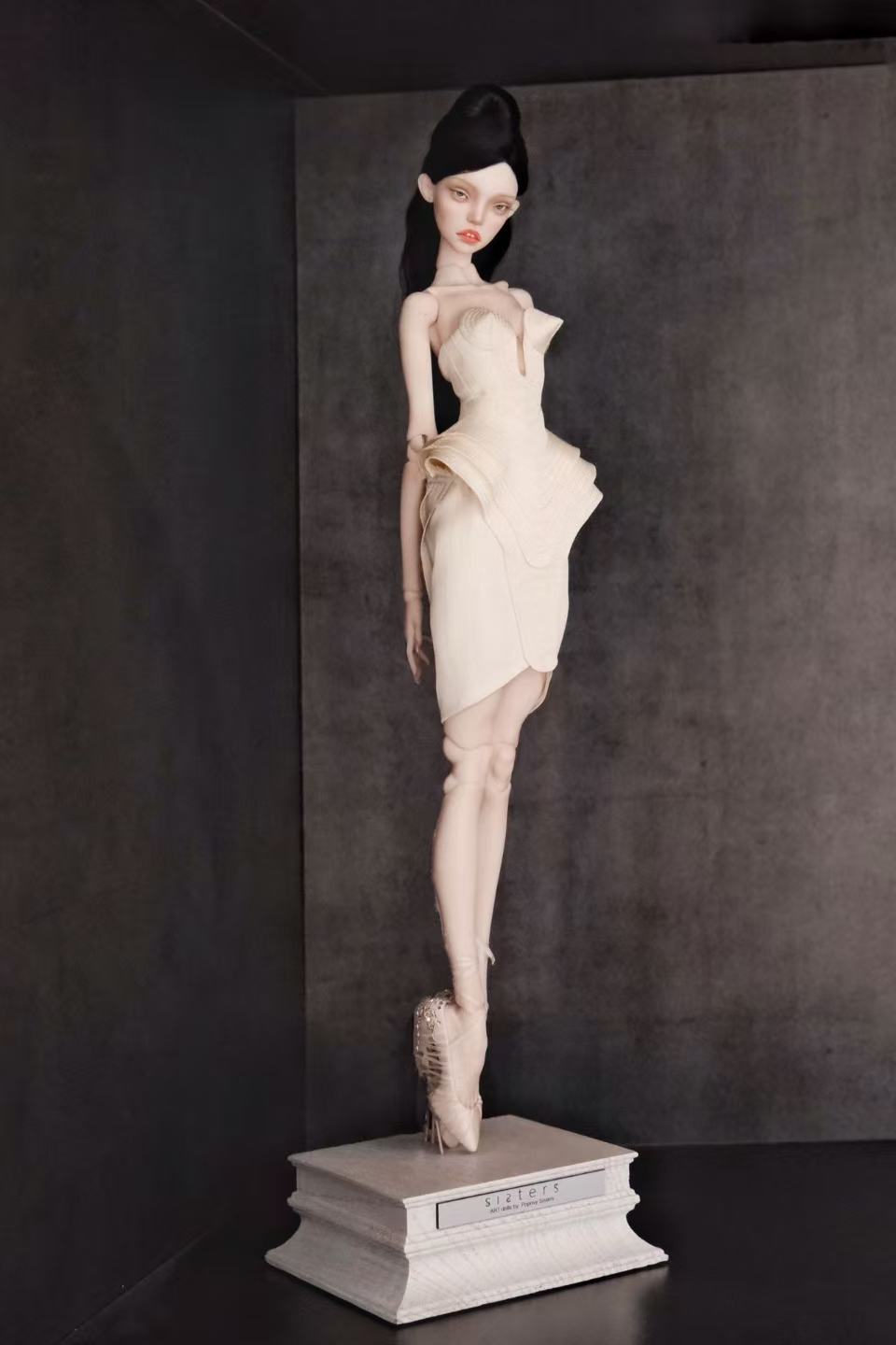 Deep V-neck Gown with Cone Bra for PPV ONLY