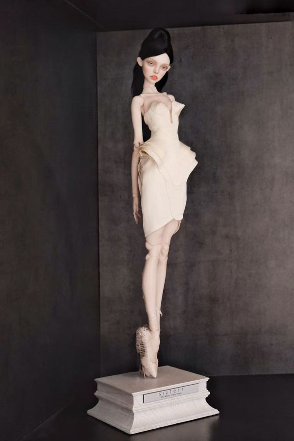 Deep V-neck Gown with Cone Bra for PPV ONLY