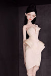 Deep V-neck Gown with Cone Bra for PPV ONLY