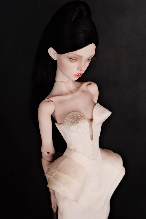 Deep V-neck Gown with Cone Bra for PPV ONLY