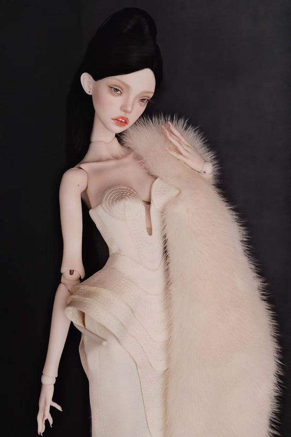 Deep V-neck Gown with Cone Bra for PPV ONLY
