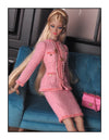 Pink Tweed Jacket and Pencil Skirt Set for Fashion Royalty, Nu Face, Poppy Parker