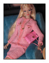 Pink Tweed Jacket and Pencil Skirt Set for Fashion Royalty, Nu Face, Poppy Parker