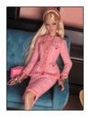 Pink Tweed Jacket and Pencil Skirt Set for Fashion Royalty, Nu Face, Poppy Parker