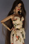Floral Strapless Midi Dress for Fashion Royalty, Nu Face, Poppy Parker