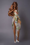 Floral Strapless Midi Dress for Fashion Royalty, Nu Face, Poppy Parker
