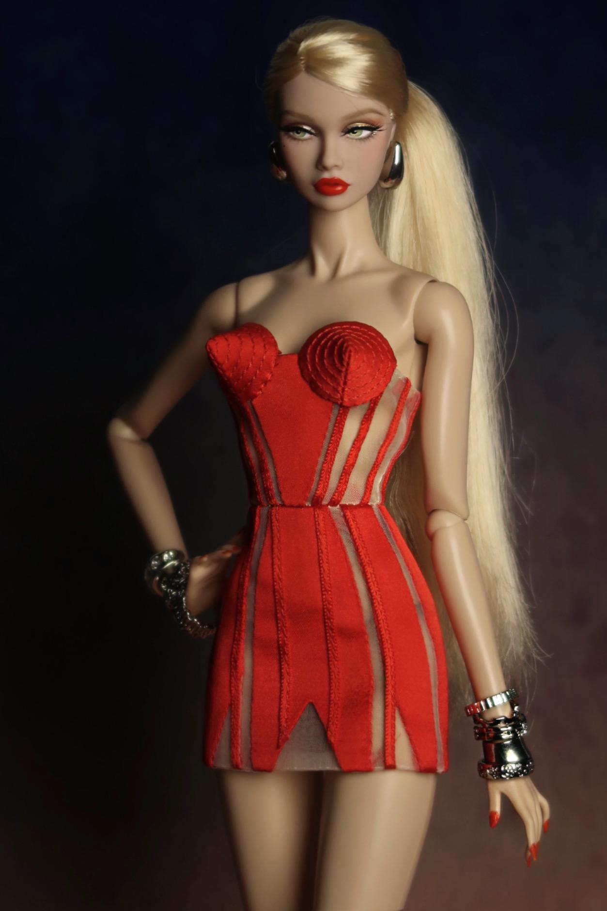 Cut-Out Mini Gown with Cone Bra for Fashion Royalty, Nu Face, Poppy Parker