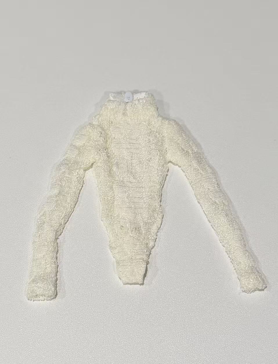 White Elastic Lace Bodysuit for Fashion Royalty, Nu Face, Poppy Parker