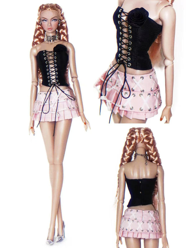 Low Waist Mini Pleated Skirt for Fashion Royalty, Nu Face, Poppy Parker