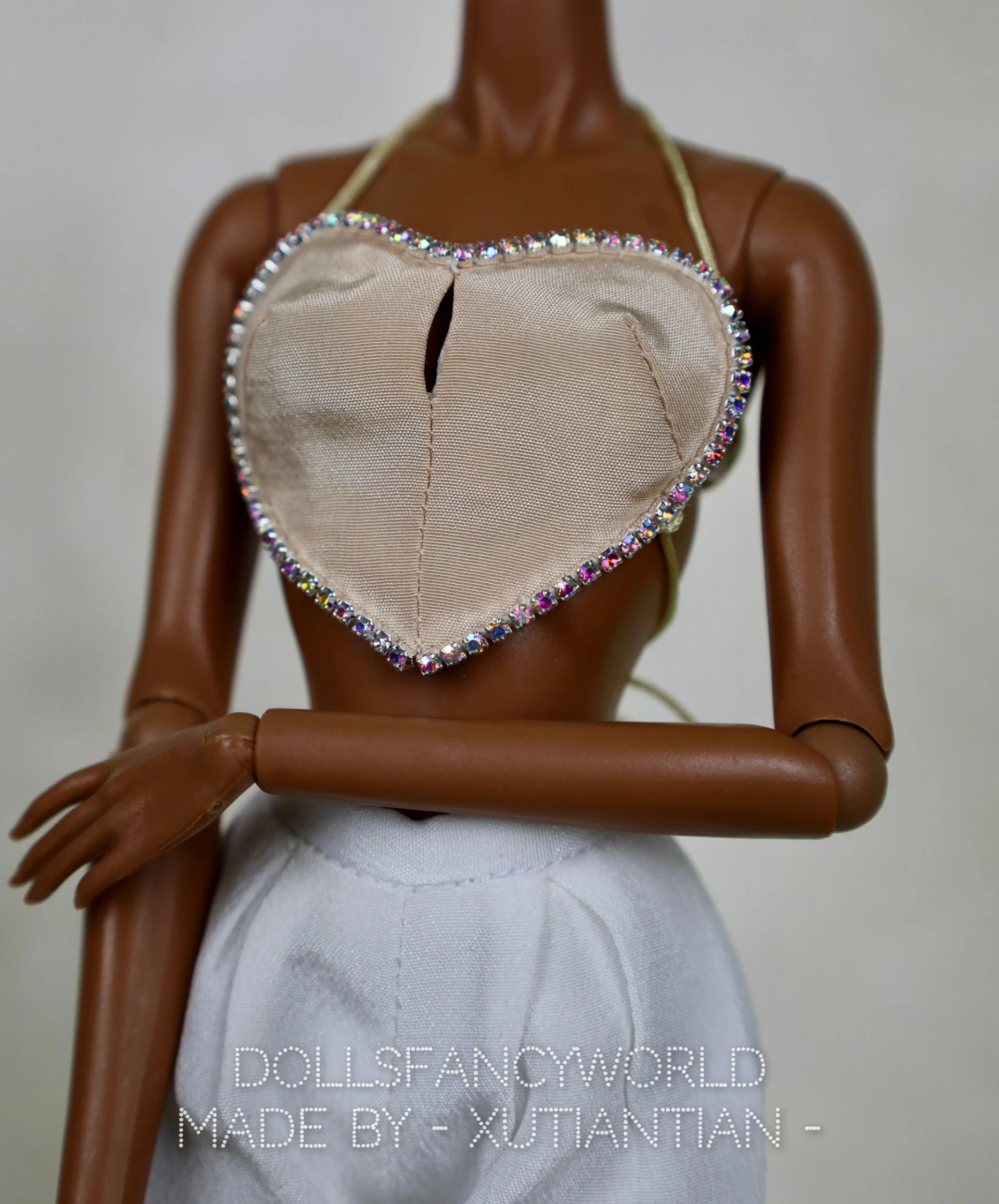 Heart Shaped Camisole Top for Fashion Royalty, Nu Face, Poppy Parker