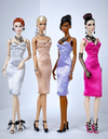 Knee-Length Gown Dress for Fashion Royalty, Nu Face, Poppy Parker