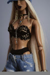 Black Lace Strapless Bra for Fashion Royalty, Nu Face, Poppy Parker