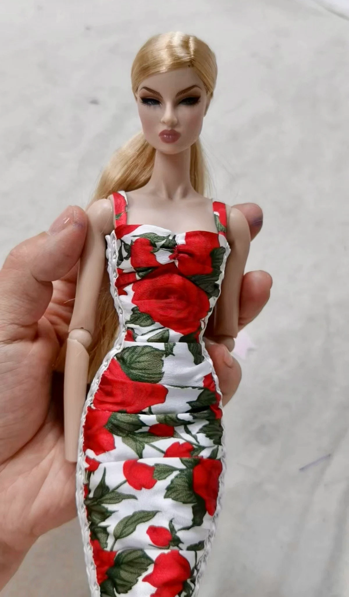 Lace-Up Satin Dress for Fashion Royalty, Nu Face, Poppy Parker