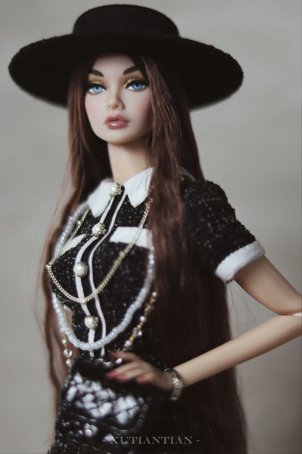 Tweed Romper with Pearl Detail for Fashion Royalty, Nu Face, Poppy Parker