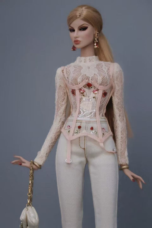 Transparent Sculpted Corset for Fashion Royalty, Nu Face, Poppy Parker