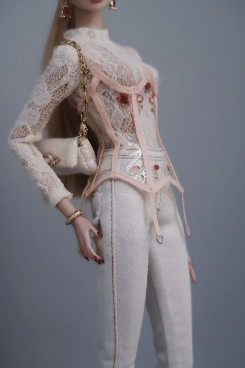Transparent Sculpted Corset for Fashion Royalty, Nu Face, Poppy Parker